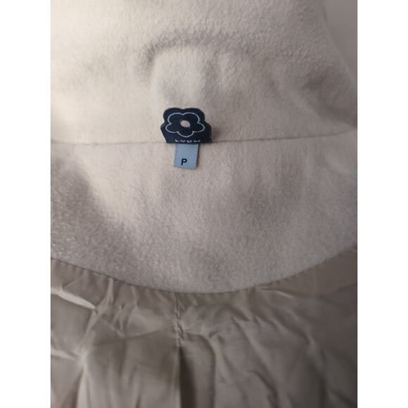 Farm Rio Brazil exclusive basic minimalist ivory cream zipper coat S - Picture 9 of 11